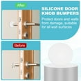 thumbnail image 3 of 8 Pcs 2 Inch Door Stoppers for Wall Protector Silicone Door Knob Bumpers White, 3 of 6