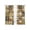 brown, variant on Sunflowers Semi Sheer Curtains 63 Inch Length 2 Panels Set, Farmhouse Vintage Western Texas Star Plaid Sheer Kitchen Curtain Privacy Voile Window Curtain for Living Room Bedroom Rod Pocket Drapes