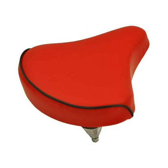 Alta Beach Cruiser Vinyl Bike Saddle, Multiple Colors. (Red)