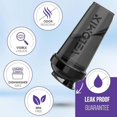 thumbnail image 2 of VELOMIX Botellas mezcladoras de proteínas de 28 onzas para mezclas de proteínas con batidor de alambre, vasos mezcladores a prueba de fugas para batidos de proteínas y preentrenamiento | Botella mezcl, 2 of 5