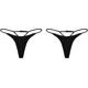 thumbnail image 1 of Bikini de triángulo para Mujer Halter Trajes de baño de Dos Piezas Black/Black - B M Black/Black - B M Xishao ropa, 1 of 2