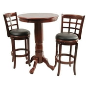 Boraam Kyoto 3 Piece Pub Table Set Dark Cherry by Boraam Industries LLC