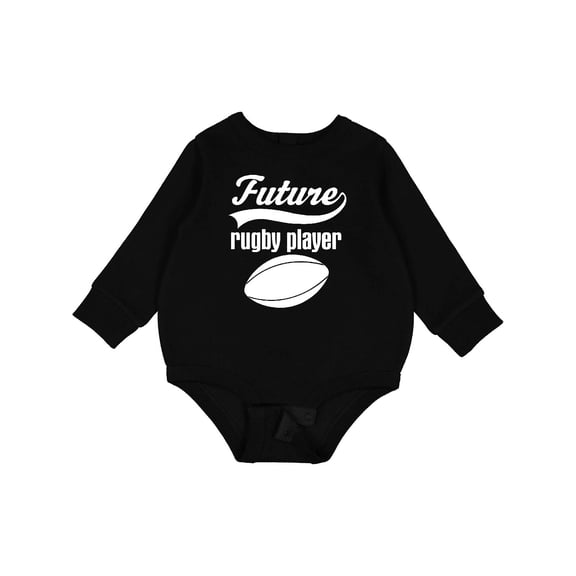 Inktastic Future Rugby Player Baby Fleece Bodysuit
