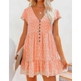 thumbnail image 2 of Summer Dresses for Women Floral Print Womens Dresses Loose And Casual Sun Dress Alsol Lamesa, 2 of 4