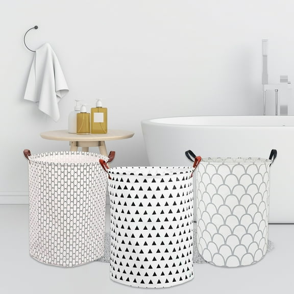 XGFHYJEH Laundry Basket Bag, Portable Laundry Basket, Dirty Clothes Hamper, Mesh Laundry Hamper Basket, Folding Dirty Clothes Sundries Storage Bag