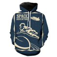 thumbnail image 3 of Sudadera con capucha con estampado 3D de astronauta de dibujos animados para hombres y mujeres, sudaderas casuales de gran tamaño, ropa de calle de hip hop para niños, 3 of 5