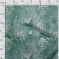 thumbnail image 3 of oneOone Cotton Poplin Twill Teal Green Fabric Florals Fabric For Sewing Printed Craft Fabric By The Yard 56 Inch Wide, 3 of 4