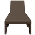 thumbnail image 2 of vidaXL Chaise Longue Brune 186x60x29 cm PP, 2 of 5