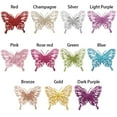 thumbnail image 2 of New Gold Powder Glitter New Year Decor Christmas Butterfly Fake Butterfly Christmas Tree Decorations Home Xmas Ornaments GREEN, 2 of 8