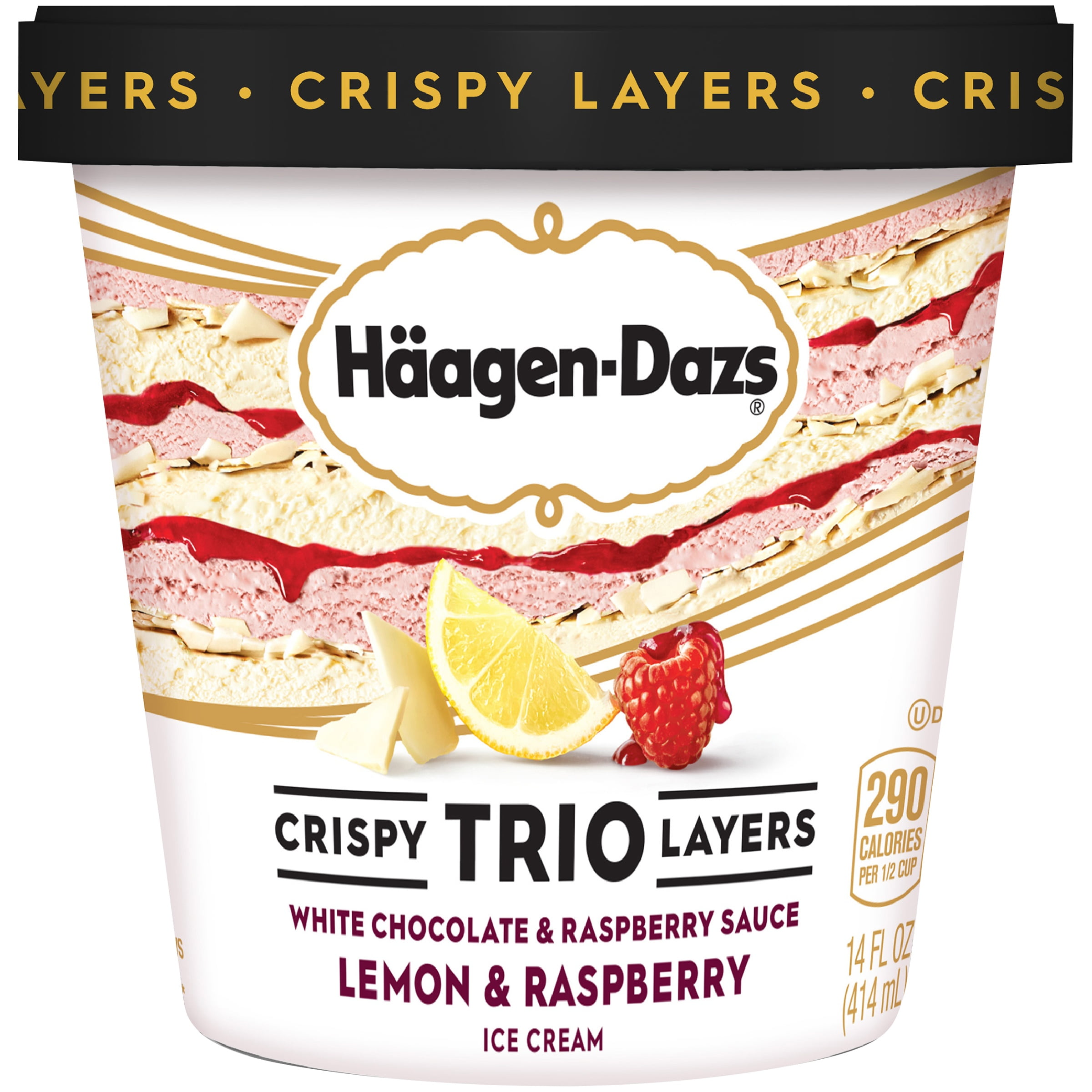 HAAGEN-DAZS Lemon Raspberry White Chocolate Trio Crispy ...