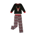 thumbnail image 4 of Kmbangi Parent-Children Christmas Pajamas, Tops with Splicing Pants/Jumpsuit, 4 of 10