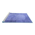 thumbnail image 2 of Ahgly Company Machine Washable Indoor Rectangle Medallion Blue Traditional Area Rugs, 7' x 10', 2 of 4