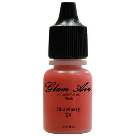 Glam Air Airbrush Blush Makeup for All Skin Types 0.25 Oz Bottle(STRAWBERRY