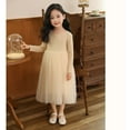 thumbnail image 4 of LUOGENLI Girls Dresses Size 7-8 Kids Toddler Girl Spring Fall Clothes Long Sleeve Tutu Dress Princess Dress Girls Skirts Baby Girls' Dresses for Wedding 5-6 Years, 4 of 7