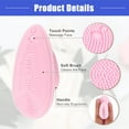 thumbnail image 6 of Vocoste Silicone Face Scrubber Exfoliator Cleansing Brush Pink 3.15'x1.85'x1.14', 6 of 7