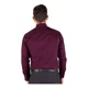 thumbnail image 3 of Camisa Vestir Aristos Hombre Vino Algodon Poliester 3005, 3 of 8
