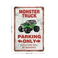 thumbnail image 2 of 8x12 Inch Monster Truck Room Decor For Boys Monster Jam Bedroom Sign Tin Metal Decorative Wall Paintings - Vintage Artwork for Home Decor, 2 of 8