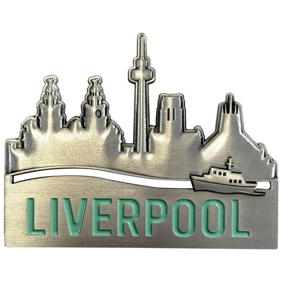 Rock Off Aimant de Réfrigérateur City Of Liverpool Skyline