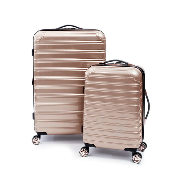 iFLY Hardside Luggage Fibertech 2 Piece Set, 20-inch Carry-on and 28 ...