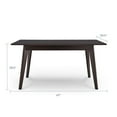 thumbnail image 6 of Modway Oracle 47" Rectangle Modern Wood Dining Table in Cappuccino, 6 of 6