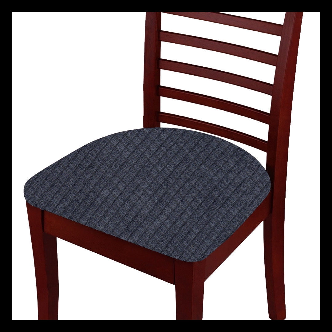 Fancy Linen 2pc Dining Chair Pad Cover Set Waterproof Stretchable Solid