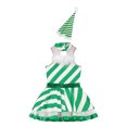 thumbnail image 3 of YiZYiF Girls Sleeveless Feather Mesh Splice Ballet Tutu Leotard Christmas Figure Skating Dance Dress Green 14, 3 of 7