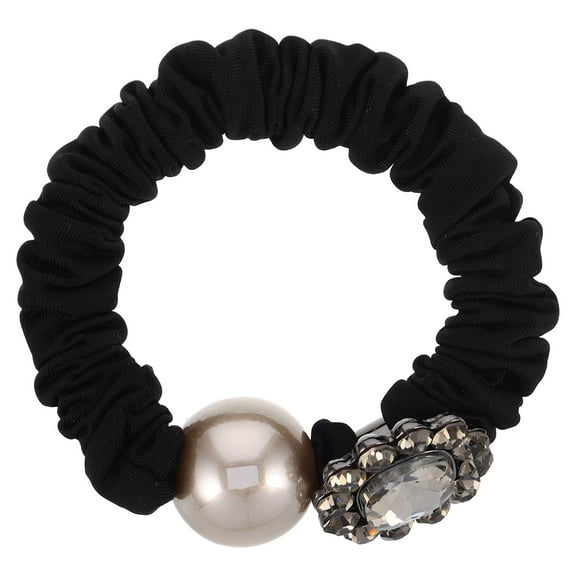 MEIBUTYUP Hair Ties Ladies Hair Accessories Black Cloth 1Pack