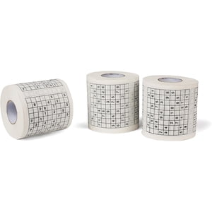 Roll of Sudoku papier toilette tissu Napkin prank fun anniversaire fête idée cadeau (3 PK)