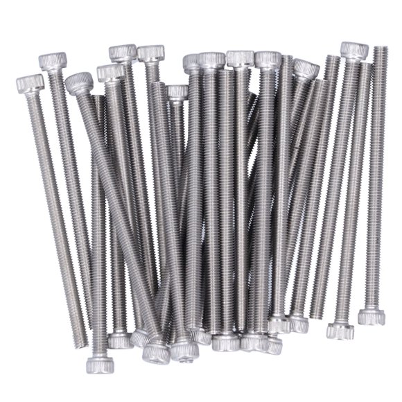 Socket Head Screws, 30Pcs Bolts And Nuts Kit Button Head Bolts M5 Cylindrical Head Hex Socket Screw Stainless Steel Hex Head Screws Screw Kit