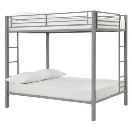 DHP Full-over-Full Metal Bunk Bed, Silver