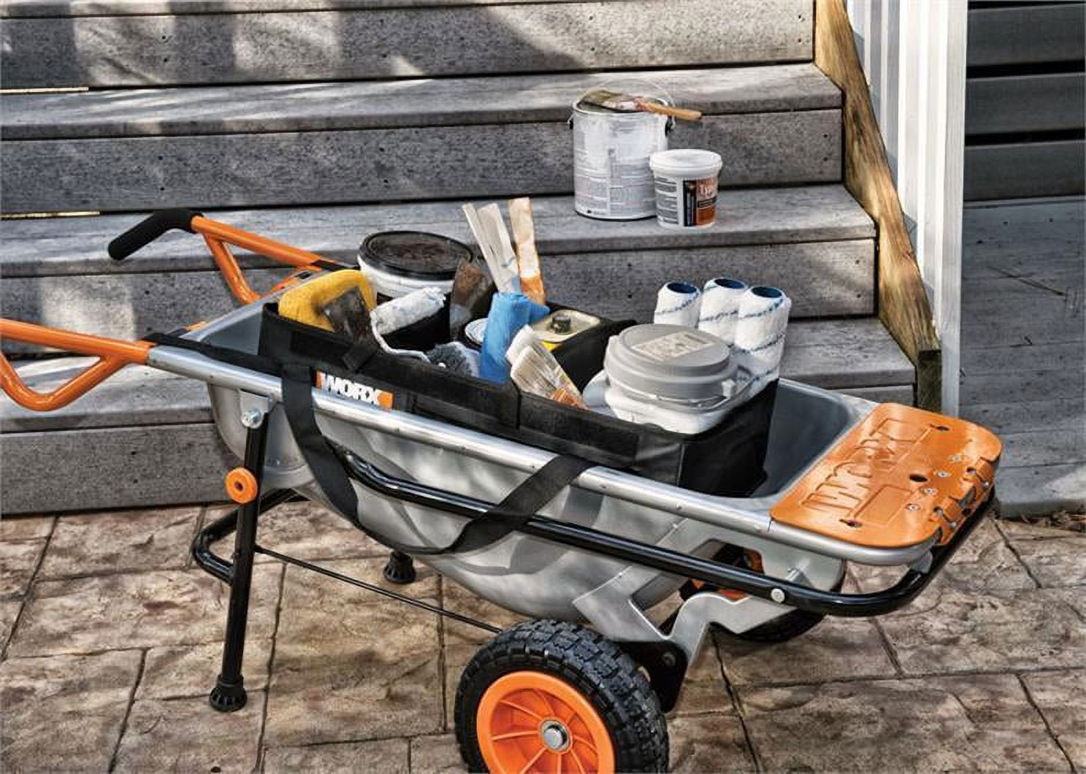 WORX Aerocart Wheelbarrow Tub Organizer - Thumbnail 4
