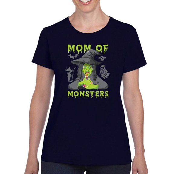 Mom Of Monsters. Funny Quote. T-Shirt Women -Image by Shutterstock, Female XX-Large