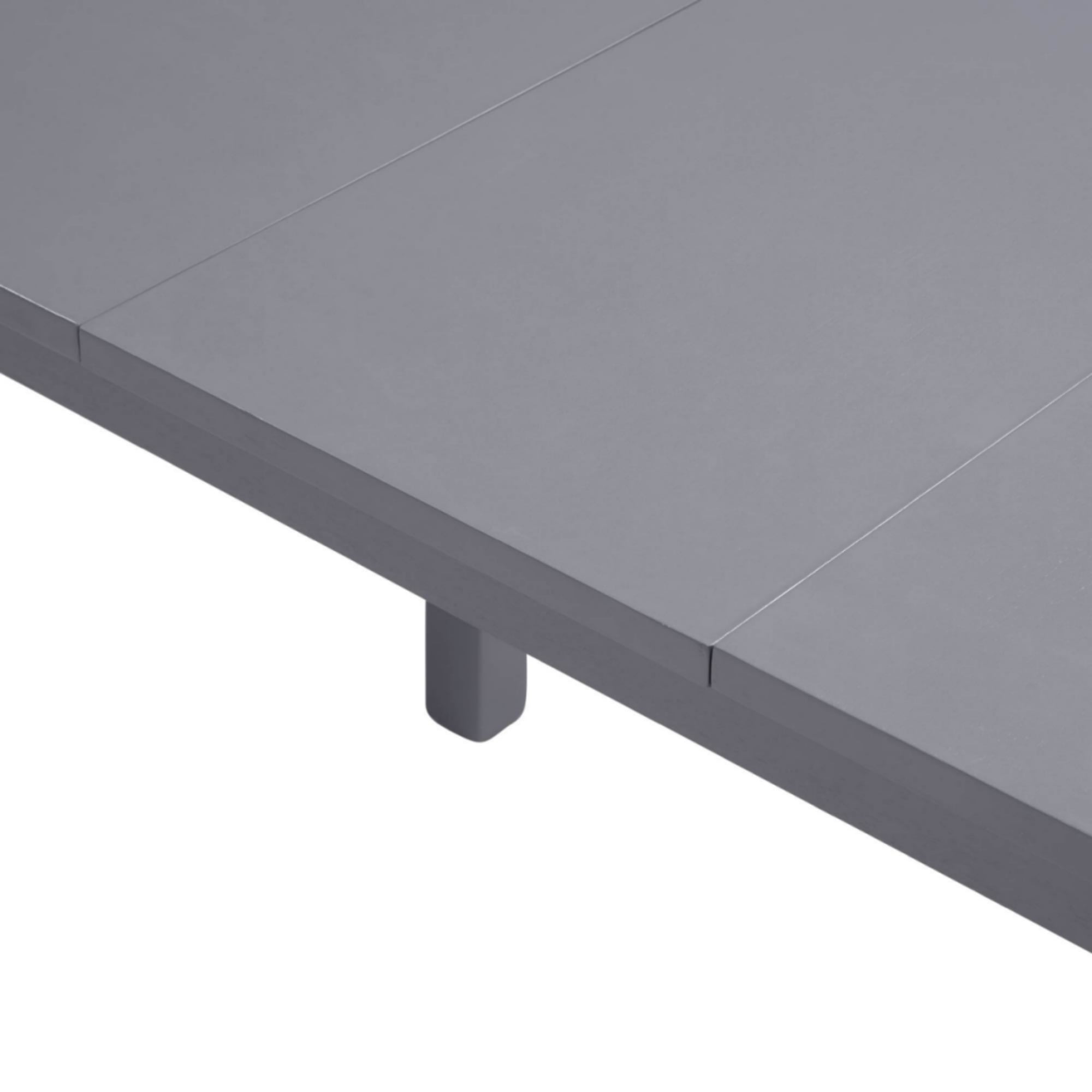 GARITIN 59-Inch Extendable Dining Table for 4-8, Modern Wooden Expandable Kitchen Table with Smooth Sliding Mechanism, Space-Saving Dining Room Table for Small Space Home Living Room Office, Gray