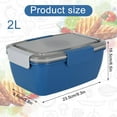 thumbnail image 3 of POINTERTECK Salad Lunch Container Large Salad Container with Salad Bowl  Leakproof Adult Bento Lunch Box  4-Compartment Tray  1pcs Sauce Container  BPA-Free (Pink), 3 of 9