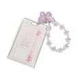 thumbnail image 4 of Sturdy Acrylic Keychain with Butterfly Designs and Clear Card Pocket for Organization, 4 of 9