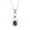amethyst, variant on Solid 925 Sterling Silver Necklace For Women, Genuine Labradorite Cabochon Oval Gemstone Amazing Handcrafted Necklace For Her