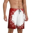 thumbnail image 2 of Sikiie Winter Christmas Snowflake Mens Pajama Shorts, Lightweight Lounge Pant with Pockets Soft Sleep Pj Shorts for Men4X-Large, 2 of 6
