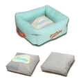 thumbnail image 2 of Touchdog ® 'Polka-Striped' Designer Premium Squared Dog Bed, 2 of 2