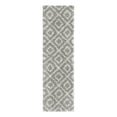 thumbnail image 3 of Unique Loom Trellis Shag Collection Area Rug - Ruth (2' x 7' Runner Gray/Ivory), 3 of 11