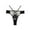 Black, variant on Women's Lace Mesh Lingerie Panties Low Waist Full Coverage Breathable Underwear Color Block Ventilate Briefs S