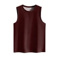 thumbnail image 4 of HBFAGFB Débardeurs d'Été pour Femmes Mode Col Rond Sans Manches T-Shirts Gilet Polyvalent Vin Taille TTG, 4 of 4