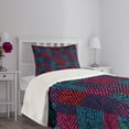 thumbnail image 5 of Ambesonne Abstract Quilted Bedspread Set 2 Pcs, Trippy Modern Wavy, Twin Size, Multicolor, 5 of 6