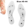 thumbnail image 1 of 1 par de plantillas magnéticas de acupresión con gel para terapia de pies y masaje para hombres y mujeres., 1 of 8