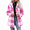 05-Hot Pink, variant on Dnhxils Womens Fleece Jackets Casual Mock Neck Plaid Jacket with Pockets Button Up Long Sleeve Outerwear for Womens Winter Fashion Black L