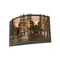 thumbnail image 4 of Meyda 142346 20 in. Tall Pines Wall Sconce, Antique Copper & Silver Mica, 4 of 4