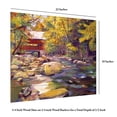 thumbnail image 5 of David Lloyd Glover 'Covered Bridge In Vermont Autumn' Wood Slat Art 18x22, 5 of 5