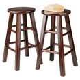 thumbnail image 2 of Winsome Wood Pacey 24" Counter Stools, Set of 2, Walnut, 2 of 4