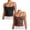 Black 1PCS & Coffee 1PCS, variant on XEGLSBU 2 Pack Women Tank Tops Basic Solid Color Sleeveless T Shirts Summer Adjustable Spaghetti Strap Vest Size XL