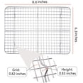thumbnail image 5 of 2-Pack Cooling Racks for Baking, Stainless Steel Wire Rack Baking Rack Oven Rack Cookie Rack, Oven Safe, Rust-Resistant Rack for Cooking, Baking, Roasting and Grilling- Fit Half Sheet Pan, 5 of 5