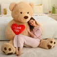 thumbnail image 7 of MorisMos Brown Giant Teddy Bear 6ft Stuffed Animal "I Love You" Red Heart Jumbo Human Size Teddy Bear, 7 of 7